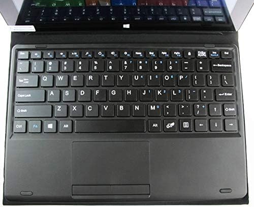LİYUNSHU Klavye + Deri Kılıf için Tutucu ile Win 7 / Win 8 / Win 10, 10 inç / 10.6 inç Tablet(Siyah)