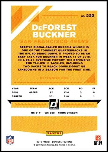 2019 Donruss 222 DeForest Buckner NM-MT San Francisco 49ers Resmi Lisanslı NFL Ticaret Kartı