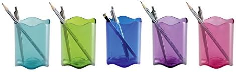 Dayanıklı Trend Kalem Pot Plastik-Yarı Saydam Mavi Ref 1701235540