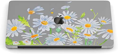 Wonder Vahşi Kılıf ile Uyumlu MacBook Hava 13 inç Pro 15 2019 2018 Retina 12 11 2017 Baskı Papatya Suluboya 2020 2018 Çiçekler