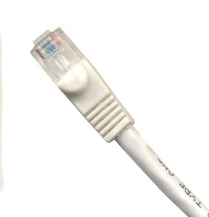 Ultra Spec Kabloları Paketi 75-Beyaz 1FT Cat6 Ethernet Ağ Kablosu LAN İnternet Yama Kablosu RJ45 Gigabit