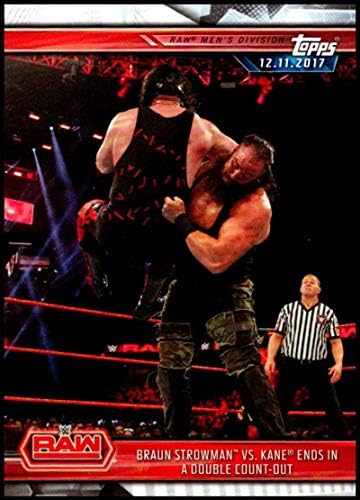 2019 Wrestlemania'ya Giden Topps Yolu 17 Braun Strowman vs Kane NM - MT Resmi WWE Ticaret Kartı