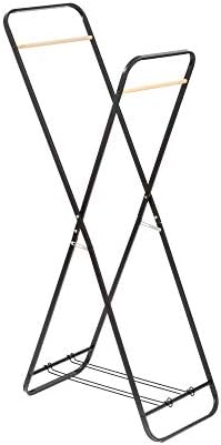 Kompaktör Sven Çift Metal Elbise Askısı, Metal Siyah, 43,0 x 66,0 x 153,0 cm