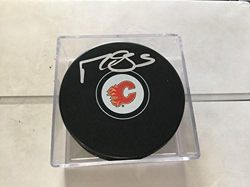 Mark Giordano İmzalı Calgary Flames Hokey Diski İmzalı b-İmzalı NHL Diskleri