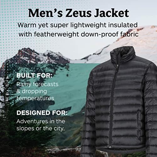 Marmot Erkek Hafif, Suya Dayanıklı Zeus Ceket, 700 Dolgu Gücü Aşağı