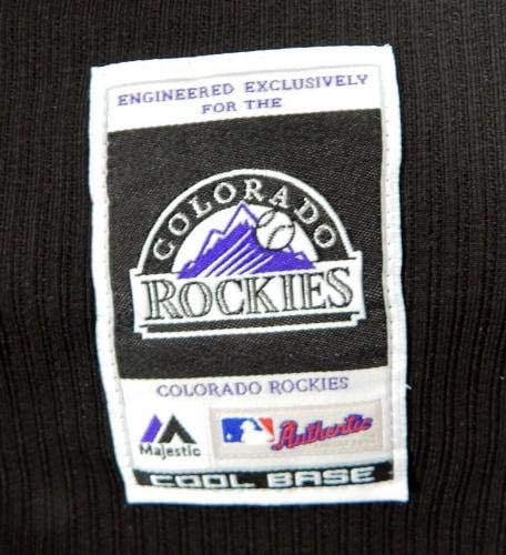 2014-15 Colorado Rockies 36 Oyun Kullanılan Siyah Jersey BP ST DP02004-Oyun Kullanılan MLB Formalar