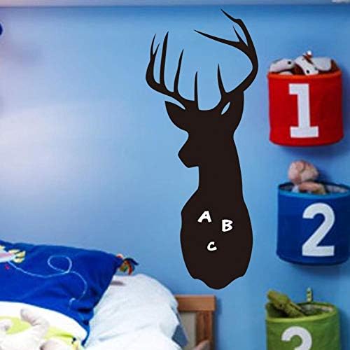 Duvar Kağıdı Sticker Çocuklar için Yatak Odası Bebek Kız Erkek Kreş Banyo Oturma Odası Dekorasyon-Siyah Ren Geyiği