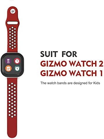 Çocuklar için Gizmo Watch Band Değiştirme ile uyumlu, Nefes Alabilen Yumuşak Silikon Bant Gizmo Watch 2 ve Gizmo Watch 1 ile