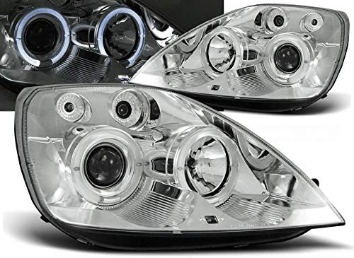Farlar ile uyumlu Ford Fiesta Mk6 2002 2003 2004 2005 RS - 1274 Sürücü Ve Yolcu Yan Komple Set far takımı Melek Gözler ön ışıkları