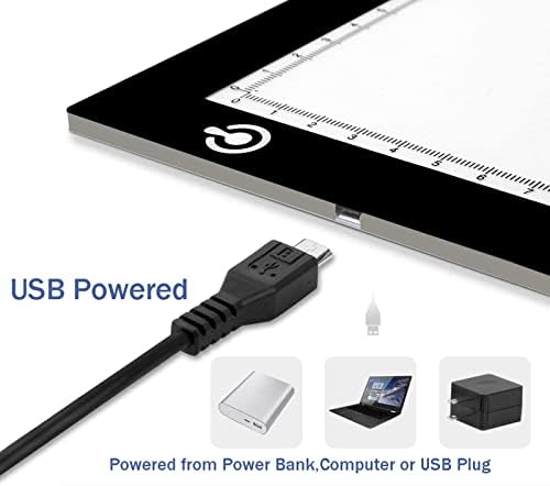Home R. S. A4 led ışık kutusu Çizim keyfini 3 ayarlanabilir parlaklık kopyalama panosu ile USB güç kablosu, Elmas Boyama için,