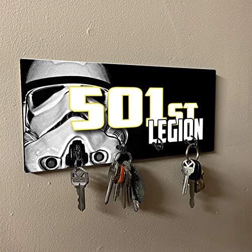 Star Wars Fırtına Trooper 501st Legion Tasarım Anahtar Tutucu Organizatör Duvar Montaj Raf Sahipleri için Ev Tuşları Halka
