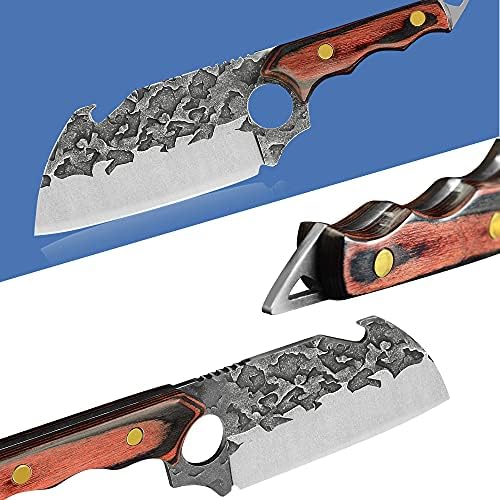 XYJ 6.5 İnç kamp bıçağı Kılıf İle Tam Tang Paslanmaz Çelik El Yapımı Sabit Bıçak Taktik kemiksi saplı bıçak İçin Mutfak Açık