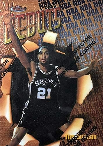 1997-98 En iyi Topps-Tim Duncan-BAŞLANGIÇLAR-San Antonio Spurs NBA Basketbol Çaylak Kartı-RC Kartı 101