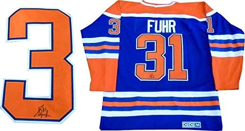 Grant Fuhr İmzalı Edmonton Oilers Forması-İmzalı NHL Formaları