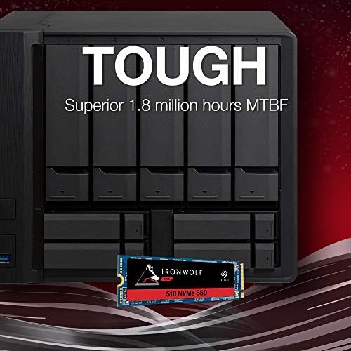Seagate IronWolf 510 480GB NAS SSD Dahili Katı Hal Sürücüsü – Multibay RAID Sistemi için M. 2 PCIe Ağa Bağlı Depolama, 3 Yıllık