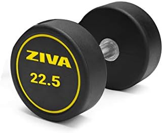 ZİVA Performance Dumbbells, Yetişkin Üniseks, Siyah / Sarı, 22,5 kg