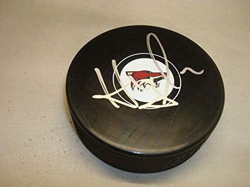 Martin Hanzal İmzalı Arizona Coyotes Hokey Diski İmzalı 1A İmzalı NHL Diskleri
