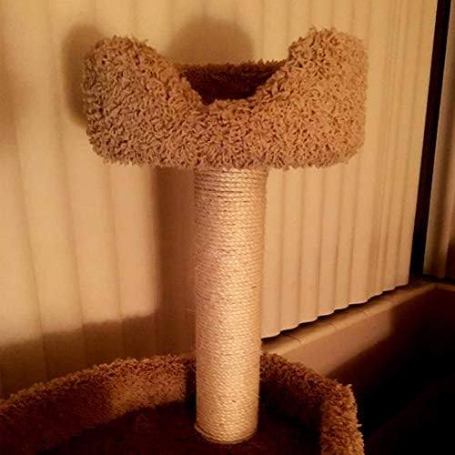 PET GÖSTERİSİ Kedi Doğal Sisal Halat için Kedi Ağacı tırmalama Yedek Kiti Kenevir Halat Çapı 6mm 1/4 inç Tamir için Kurtarma