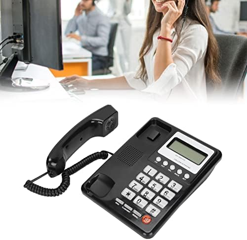 Zopsc‑1 KX-T8001CID Sabit Hat Masaüstü Telefon LCD Ekranlı Kablolu Telefon Arayan Kimliği Yarı Eller Serbest Net Ekran Ofis