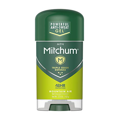 Mitchum Jel Terlemeyi Önleyici ve Erkekler için Deodorant, Güçlü Ter Önleyici Savunma, Dağ Havası 2.25 Oz (6'lı Paket)