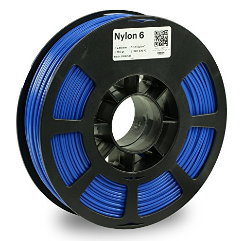 KODAK 3D yazıcı filament NAYLON 6 MAVİ renk, + / - 0,03 mm, 750g (1,6 lbs) Makara, 2,85 mm. Vakum Sızdırmaz Alüminyum Ziploc