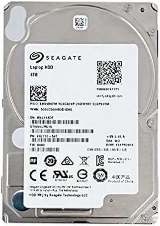 Seagate 4 TB Dizüstü HDD SATA 6 Gb / sn 128 MB Önbellek 2,5 İnç Dahili Sabit Disk (ST4000LM016)