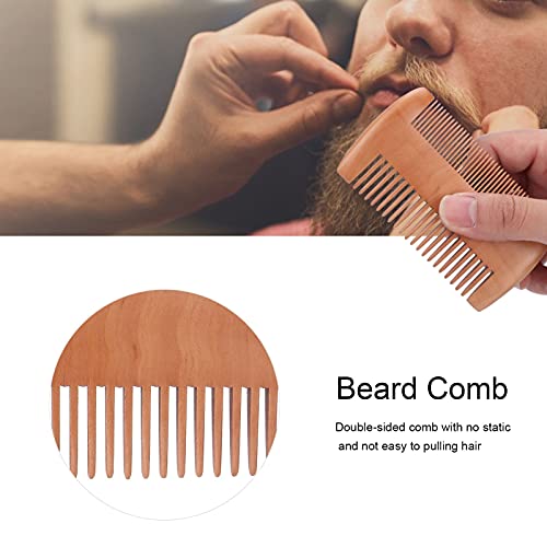 Sakal Tarağı, Ahşap sakal tarağı Günlük Kullanım için Anti-Statik Giden Seyahat için Saç Penye Şekillendirici