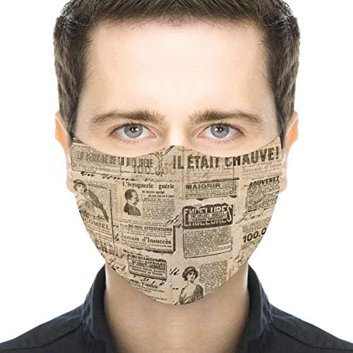Yüz maskeleri gazete şeritler yeniden kullanılabilir toz geçirmez yüz maskesi yetişkin erkekler kadınlar için 1 ADET