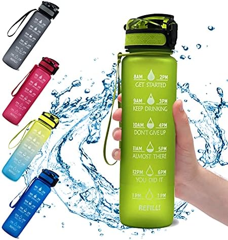 Su Şişesi Prim Motivasyon Spor Su Şişesi ile Zaman İşaretleyici, 32 oz BPA-Ücretsiz su sürahisi için Spor / Fitness/ Spor Salonu/