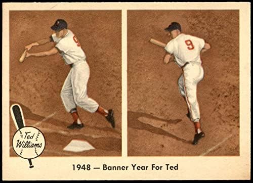 1959 Fleer 36 Afiş Yılı Ted Williams Boston Red Sox (Beyzbol Kartı) NM / MT Red Sox