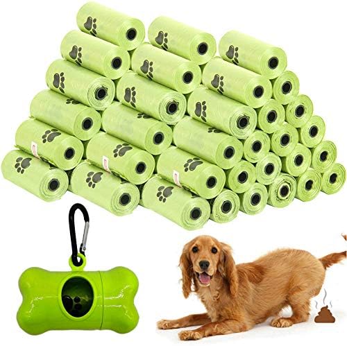 Köpek Kaka poşetleri Toptan Dispenserli Tek Kullanımlık Pet Atık Torbaları 120 Torba 8 Rulo + 1 Dağıtıcı Yeşil V08
