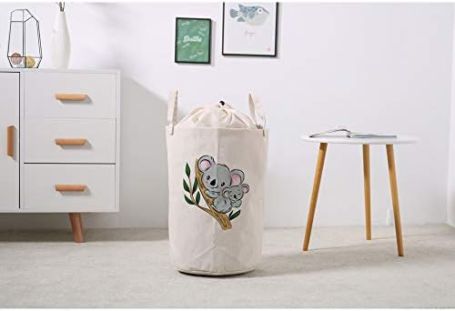 Çamaşır sepeti sepet kirli giysiler su geçirmez çanta depolama organizatör karikatür Koala Retro ev dekor