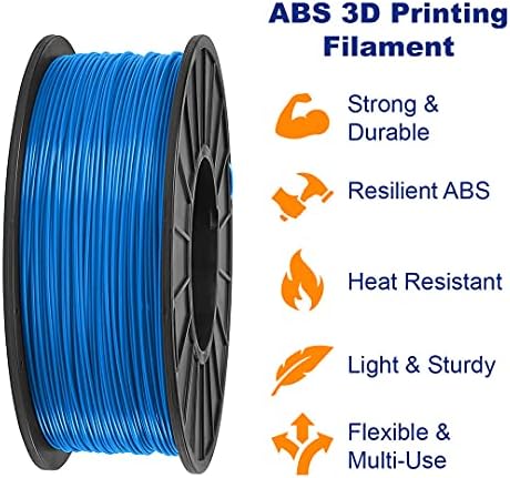 ABS 3D Filament 1.75 mm Çap-Arapsaçı Yok, Tıkanma Yok ve İyi Darbe Dayanımı-Siyah-1kg