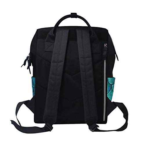 Bebek bezi çantaları sırt çantaları mumya sırt çantası ile deniz kızı balık ölçekler seyahat Laptop sırt çantası