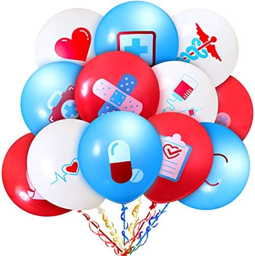 60 Parça Hemşire Balonlar Hemşire Parti Dekorasyon Malzemeleri Hemşirelik Lateks Balon Hemşire Balonlar Süslemeleri için Hemşire