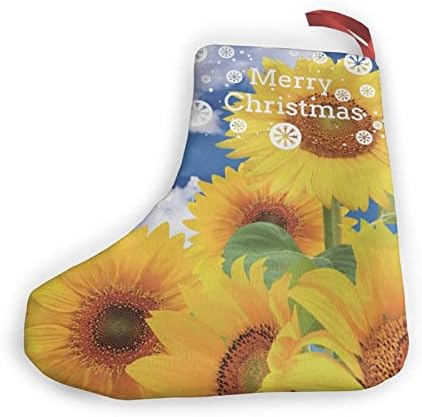 GLRTORE Bahar Ayçiçeği Kelebek Noel Çorap 2 Paket 10 İnç,noel Çorap Noel Ağacı Şömine Asılı Çorap Noel Şeker Mevcut Çanta için