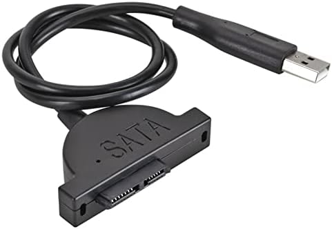 FAKEME SATA USB 2.0, SATA Kablosu HDD/Güç Arayüzü İnce Kablo Adaptörü Bilgisayar Laptop için Yüksek Hızlı 12 V DC, hız kadar