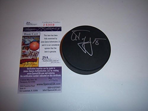 Alex Tanguay Colorado Çığ, kanada, alevler Jsa / coa İmzalı Hokey Diski-İmzalı NHL Diskleri