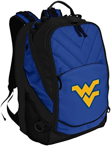 WVU Sırt Çantası Batı Virginia Üniversitesi Çantası w/ Dizüstü Bilgisayar Bölümü