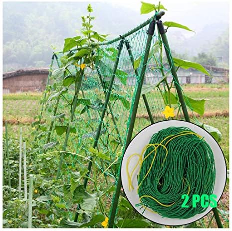 2 ADET Bestjing Kafes Netleştirme için Bitkiler Tırmanma-Ağır Bahçe Destek için Salatalık Asma Meyve Sebze Domates için Anti