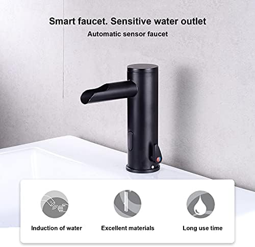 Otomatik Sensör Musluklar, fotoselli mutfak lavabo musluğu G1 / 2in Konu Eller Serbest banyo Dokunun soğuk ısı su dokunun piller