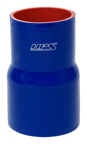 HPS HTSR-300-500-L6-BLUE Yüksek Sıcaklık 4 katlı Takviyeli Silikon Redüktör Kuplör Hortumu, 30 PSİ Maksimum Basınç, 6 Uzunluk