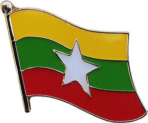 Bayrak hattı Myanmar (Burma) - Ulusal Yaka İğneleri (2010)
