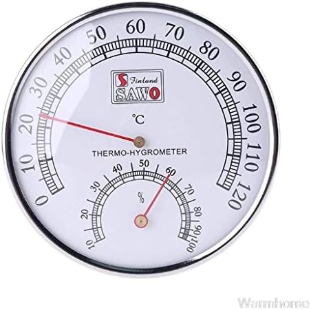 RENSLAT Dijital Termometre Sauna Termometre Metal Kasa Buhar Sauna Odası Termometre Higrometre Banyo ve Sauna Kapalı Açık Kullanılan