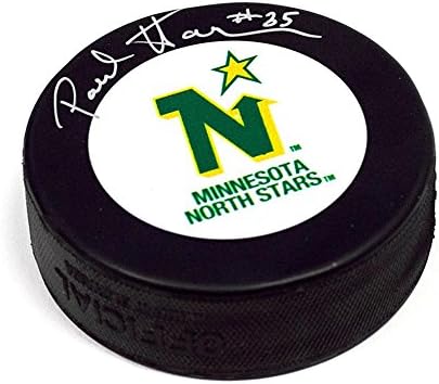 Paul Harrisson Minnesota Kuzey Yıldızları İmzalı Hokey Diski - İmzalı NHL Diskleri