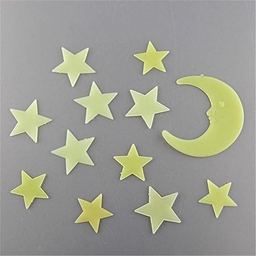 LKXHarleya Ay Yıldız Duvar Sticker Glow Karanlık Ev Dekor duvar Çıkartmaları Çocuklar için Hediye