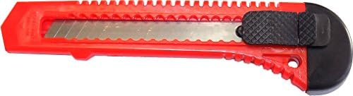 6 Emniyet Kutusu Kesici Maket Bıçağı El Kilitlenebilir Aracı Geri Çekilebilir Yapış Kapalı tıraş bıçağı Turuncu