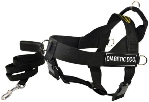 Dean ve Tyler Bundle One DT Universal Harness, Diyabetik Köpek, X-Small (21 - 25) Artı Eşleşen Bir Yastıklı Köpek Tasması,