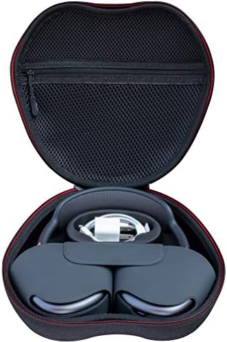 Uyku Modlu AirPods Max Kulaklıklar için ButterFox Akıllı Taşıma Çantası (Siyah / Kırmızı)
