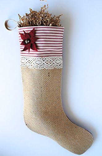 O Hollandalı Kız Eski Püskü Şık Çuval Bezi Noel Çorabı, Noel Dekorasyonu, Çuval Bezi Çorabı